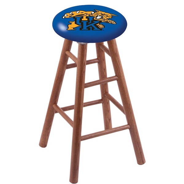 Holland Bar Stool Co Oak Bar Stool, Medium Finish, Kentucky "Wildcat" Seat RC30OSMed - main